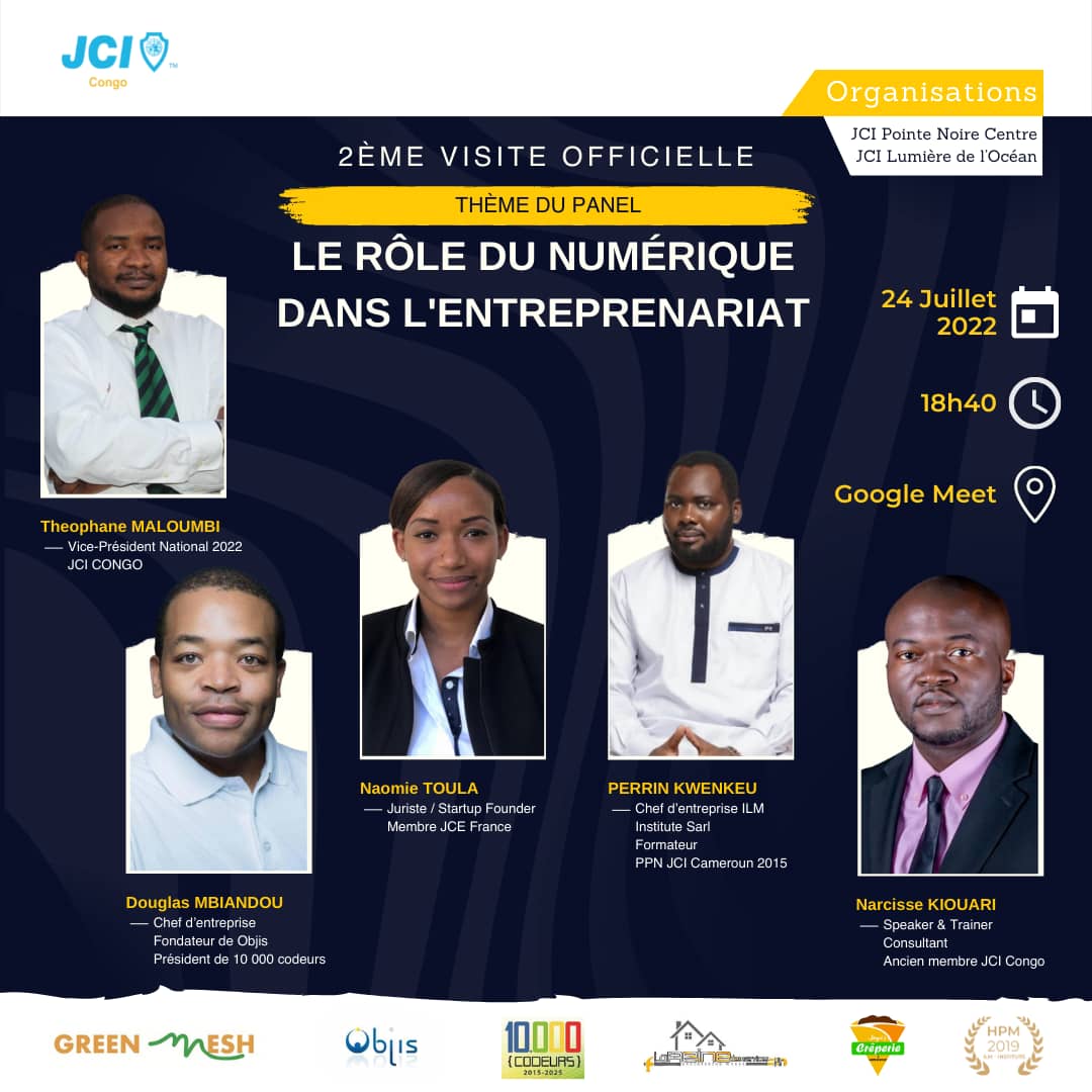 JCI Congo organise une conférence Rôle du numérique dans l