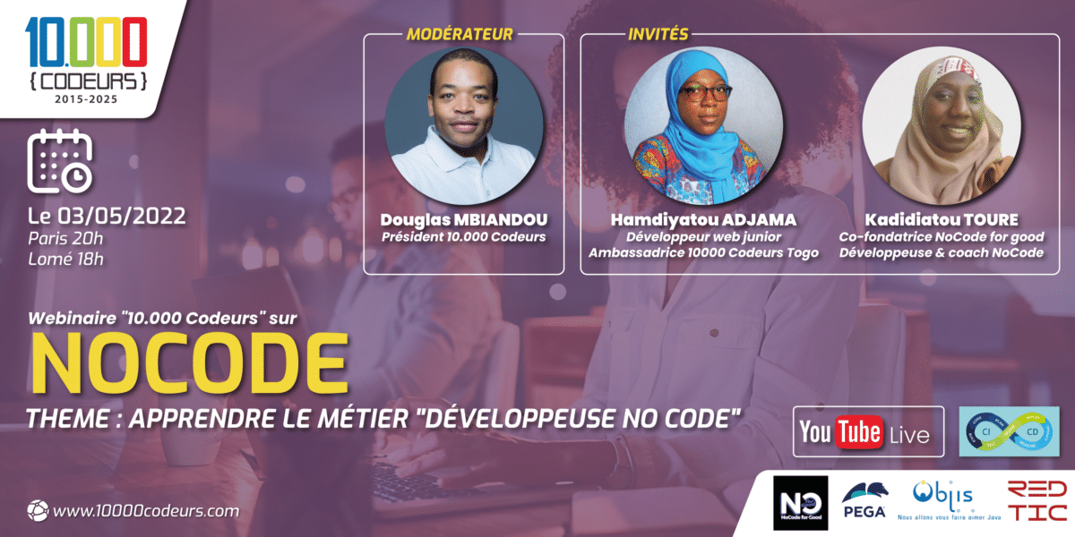 Apprendre le métier "Développeuse NO CODE" - 10000 CODEURS